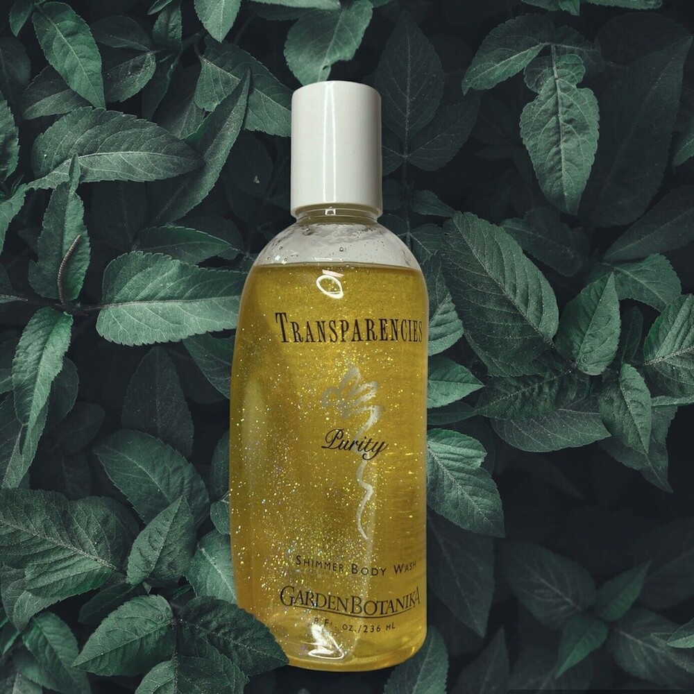 RARE Garden Botanika Transparencies Body Wash Shimmering Sparkles 8 Oz Purity